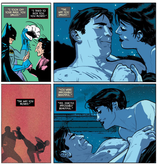 Illustration for article titled Batman #15 showcases why superheroes should have more sex